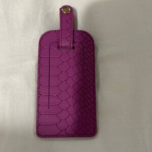 Graphic image Magenta luggage tag